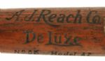 1920's  Reach DeLuxe Professional Model Side Written Bat. (MEARS LOA) 