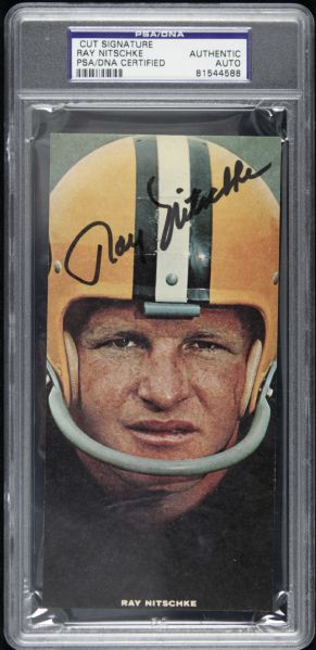 1990s Ray Nitschke Green Bay Packers Signed Magazine Photo & 8" x 10" Photo - PSA/DNA