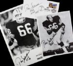 1990s Ray Nitschke Green Bay Packers Signed Photo - Lot of 3 - JSA