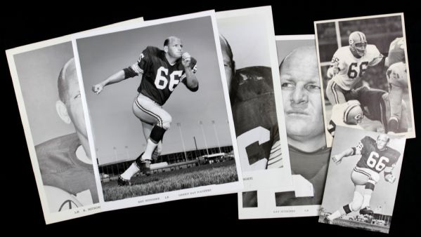 1960s Ray Nitschke Green Bay Packers Team-Issued Photo - Lot of 6 
