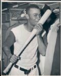 1948-55 Larry Doby Cleveland Indians The Sporting News Collection Archives Orignal Type 1 Photos (Sporting News Collection Hologram/MEARS Type 1 Photo LOA) - Lot of 3