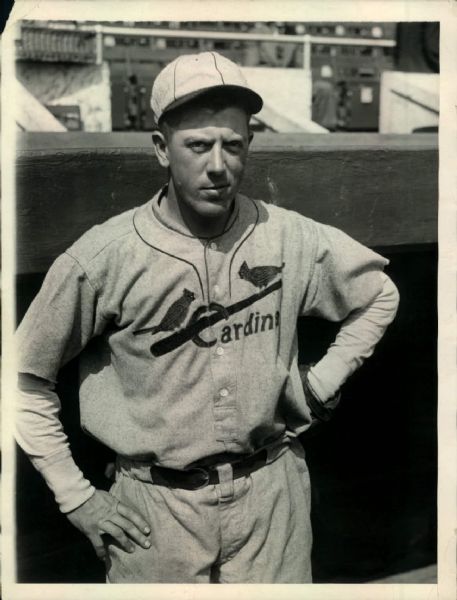 1928 Sylvester Johnson St. Louis Cardinals "The Sporting News Collection Archives" Original Type 1 Photo (Sporting New Collection Hologram/MEARS Type 1 Photo LOA)