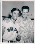 1953-54 Ted Williams Boston Red Sox w/jersey The Sporting News Collection Archives Original Type 1 Photos (The Sporting News Collection Hologram/MEARS Type 1 Photo LOA) - Lot of 2
