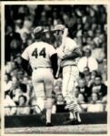 1971-73 Hank Aaron Atlanta Braves "The Sporting News Collection Archives" Original Type 1 8" x 10" Photos (The Sporting News Collection Hologram/MEARS Original Type 1 Photo LOA) - Lot of 2