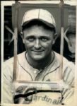 1930 James Lindsey St. Louis Cardinals The Sporting News Collection Archives Original Type 1 Photo (Sporting News Collection Hologram/MEARS Type 1 Photo LOA) - Lot of 2