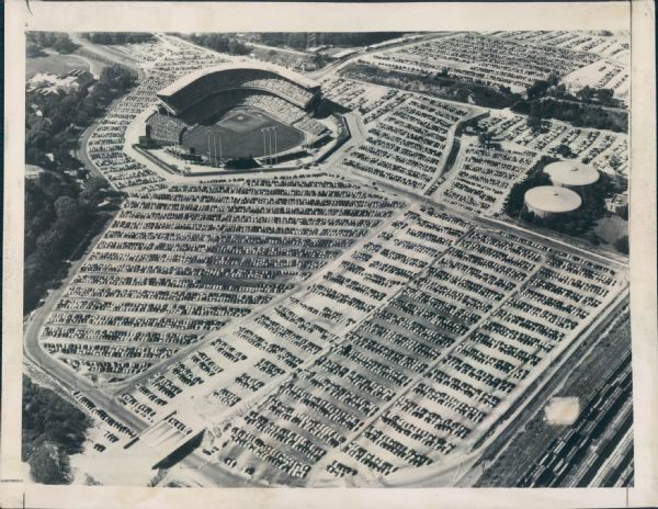 1953-62 Milwaukee Brewers County Stadium "The Sporting News Collection Archives" Original Type 1 Photos (The Sporting News Collection Hologram/MEARS Original Type 1 Photo LOA) - Lot of 3