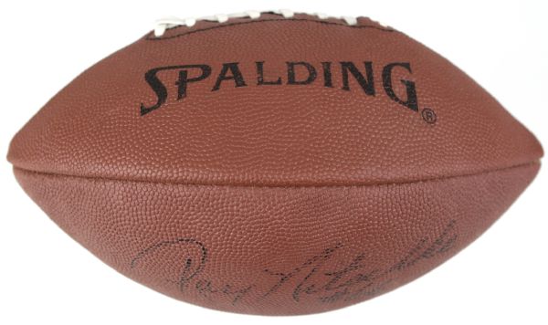 1990s Ray Nitschke Green Bay Packers Signed Football - JSA