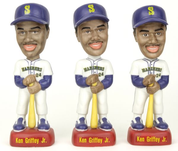 1992 Ken Griffey Jr. Seattle Mariners SAM Bobble Head - Lot of 3 