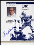 1980-98 Ray Nitschke Green Bay Packers Signed Photo - Lot of 3 - JSA