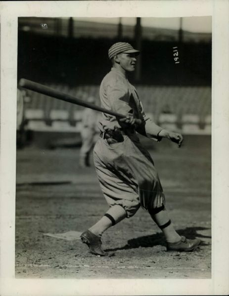 1913 Amos Strunk Philadelphia Athletics "The Sporting News Collection Archives" Original Type 1 6.5" x 8.5" Photo (Sporting News Collection Hologram/MEARS Type 1 Photo LOA)