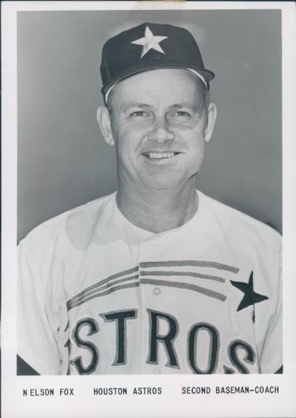 1965-68 Nelson Fox Houston Astros Washington Senators "The Sporting News Collection Archive" Original Type 1 Photos (Sporting News Collection Hologram/MEARS Type 1 Photo LOA) - Lot of 2