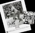 1990s Ray Nitschke Green Bay Packers Signed Photo & Business Card (Signed Twice) 3 Autographs - JSA