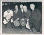 1947-54 Honus Wagner "The Sporting News Collection Archives" Original Type 1 Photos (Sporting News Collection Hologram/MEARS Type 1 Photo LOA) - Lot of 2