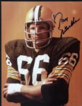 1990s Ray Nitschke Green Bay Packers Signed Photo & Index Card - Lot of 3 JSA