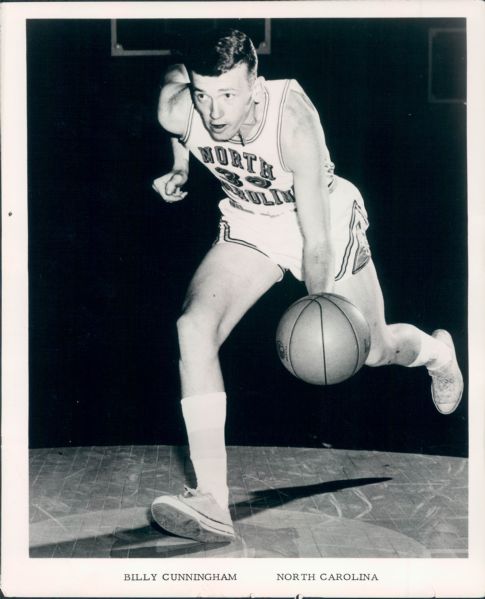 1962-65 Billy Cunningham University of North Carolina "The Sporting News Collection Archives" Original Type 1 8"x10" Photo (Sporting News Collection Hologram/MEARS Type 1 Photo LOA)