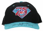 1988-98 Ray Nitschke Green Bay Packers Signed Cap - Lot of 4 JSA