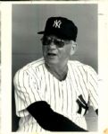 1946-58, 1982 Bob Lemon Cleveland Indians The Sporting News Collection Archives Original Type 1 8 x 10 Photos (The Sporting News Collection Hologram/MEARS Original Type 1 Photo LOA) - Lot of 2
