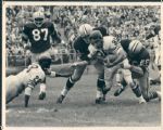 1960s Ray Nitschke & Green Bay Packers Defense Bring Down Bears Defender Type 1 8" x 10" Photo