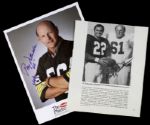 1987-98 Ray Nitschke Green Bay Packers Signed Photo - Lot of 2 - JSA