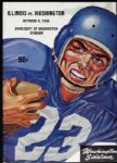 1956 University of Illinois Program Collection - Lot of 10 Ray Nitschke Junior Season Green Bay Packers Legend