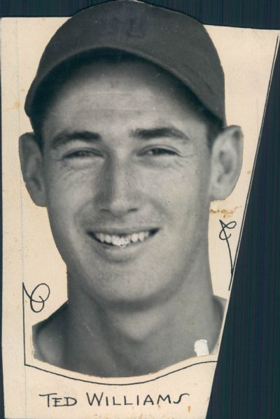 1940s Ted Williams Boston Red Sox "The Sporting News Collection Archives" Original Type 1 Photo (Sporting News Collection Hologram/MEARS Type 1 Photo LOA)