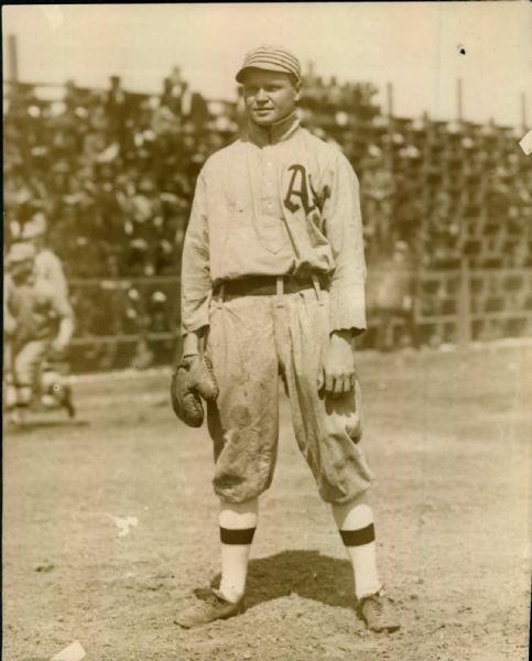 1910-13 circa Amos Strunk Philadelphia Athletics "The Sporting News Collection Archives" Original Type 1 8" x 10" Photo (Sporting News Collection Hologram/MEARS Type 1 Photo LOA)