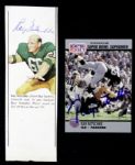 1990s Ray Nitschke Green Bay Packers Signed Photo - Lot of 4 - JSA