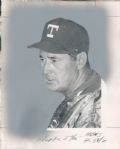 1972 Ted Williams Texas Rangers "The Sporting News Collection Archives" Original Type 1 8" x 10" Photos (The Sporting News Collection Hologram/MEARS Original Type 1 Photo LOA) - Lot of 2