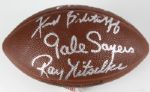 1990s NFL Hall of Famers Multi Signed Football w/ Ray Nitschke Joe Namath Gale Sayers Dick Butkus - JSA