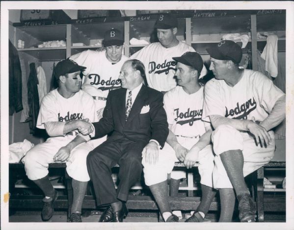 1961 Leo Durocher Brooklyn Dodgers "The Sporting News Collection" Original Type 1 Photos (Sporting News Collection Hologram/MEARS Type 1 Photo LOA) - Lot of 3