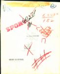 1960 Wilt Chamberlain Philadelphia Warriors Type 1 8 x 10 Photo SPORT Magazine Collection Hologram (MEARS Type 1 Photo LOA)