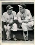 1939 Ernie Lombardi John Niggeling Cincinnati Reds "The Sporting News Collection Archives" Original Type 1 Photo (Sporting News Collection Hologram/MEARS Type 1 Photo LOA)