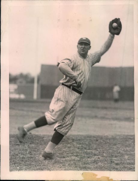1921 Ping Bodie New York Yankees "The Sporting News Collection Archives" Original Type 1 6.5" x 8.5" Photo (Sporting News Collection Hologram/MEARS Type 1 Photo LOA)
