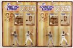 1989 Classic Doubles Starting Lineup - Lot of 5 w/ Mickey Mantle Babe Ruth Joe DiMaggio Lou Gehrig