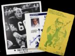 1980-98 Ray Nitschke Green Bay Packers Signed Photo - Lot of 3 - JSA