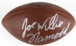 1990s NFL Hall of Famers Multi Signed Football w/ Ray Nitschke Joe Namath Gale Sayers Dick Butkus - JSA