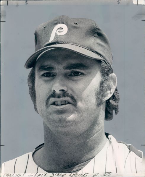 1973 Steve Carlton Philadelphia Phillies "The Sporting News Collection Archives" Original Type 1 8" x 10" Production (Sporting News Collection Hologram/MEARS Type 1 Photo LOA)