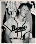 1957-60 Red Schoendienst Milwaukee Braves The Sporting News Collection Archives Original Type 1 8 x 10 Photos (The Sporting News Collection Hologram/MEARS Original Type 1 Photo LOA) - Lot of 2