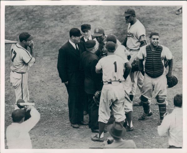 1949-55 circa Jackie Robinson Brooklyn Dodgers "The Sporting News Collection Archives" Original Type 1 8" x 10" Photo (Sporting News Collection Hologram/MEARS Type 1 Photo LOA)