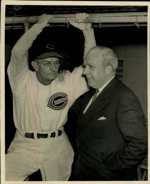 1938-53 Bill McKechnie Cincinnati Reds "The Sporting News Collection Archives" Original Type 1 8" x 10" Photos (The Sporting News Collection Hologram/MEARS Original Type 1 Photo LOA) - Lot of 2