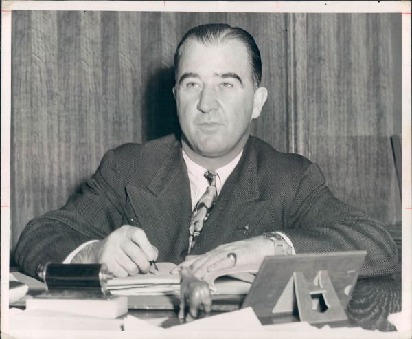 1946 Albert Benjamin Chandler "The Sporting News Collection" Original Type 1 8" x 10" Photos (Sporting News Collection Hologram/MEARS Type 1 Photo LOA) - Lot of 2