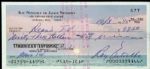 1975 Ray Nitschke Green Bay Packers Signed Check - JSA Estate Letter