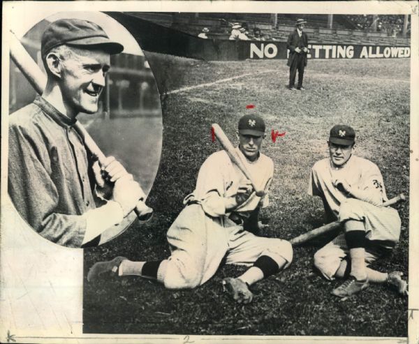 1908 Johnny Evers, Fred Merkle Cubs Giants "The Sporting News Collection Archives" Original Type 1 8" x 10" Photo (Sporting News Collection Hologram/MEARS Type 1 Photo LOA)