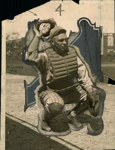 1918-21 Bill Killefer Chicago Cubs "The Sporting News Collection Archives" Original Type 1 Photo (Sporting News Collection Hologram/MEARS Type 1 Photo LOA)