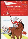 1957 University of Illinois College Football Program - Lot of 8 With 2 Media Guides Ray Nitschke Including '57 College All-Star Program Nitschke's Senior Season Green Bay Packers Legend