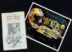 1988-98 Ray Nitschke Green Bay Packers Signed Photo & Dinner Banquet - JSA