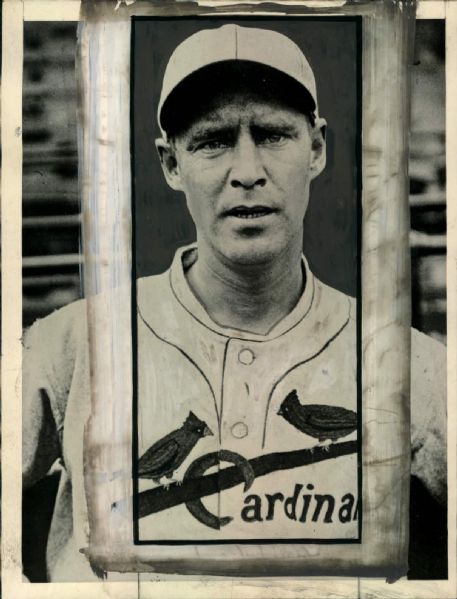 1928 Bill Sherdel St. Louis Cardinals "The Sporting News Collection Archives" Original Type 1 Photo (Sporting News Collection Hologram/MEARS Type 1 Photo LOA)
