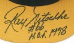 1988-98 Ray Nitschke Green Bay Packers Signed Cap - Lot of 4 JSA