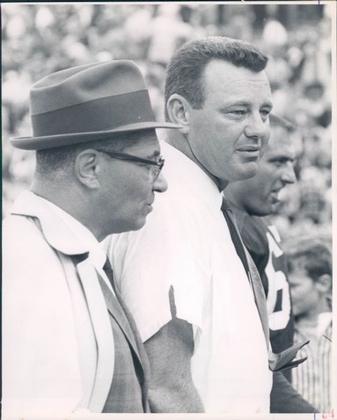 1960s Vince Lombardi Green Bay Packers Original Type 1 8" x 10" Photo - Vernon J. Biever