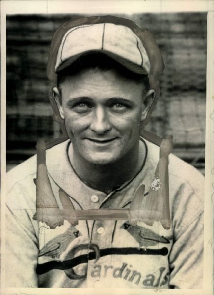 1930 James Lindsey St. Louis Cardinals "The Sporting News Collection Archives" Original Type 1 Photo (Sporting News Collection Hologram/MEARS Type 1 Photo LOA) - Lot of 2